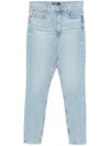 Polo Ralph Lauren Skinny-jeans Mit Hohem Bund In Blau