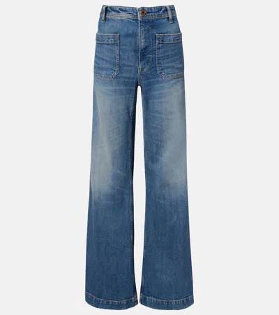 Polo Ralph Lauren High-rise Straight Jeans In Blue