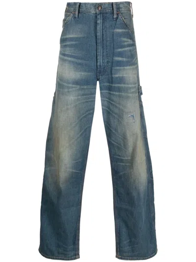 Polo Ralph Lauren High-rise Straight-leg Jeans In Blue