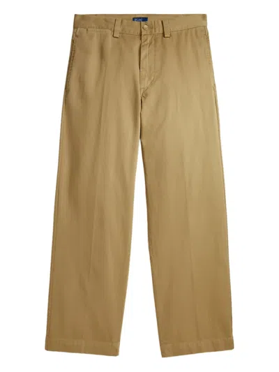 Polo Ralph Lauren High-rise Trousers In Brown