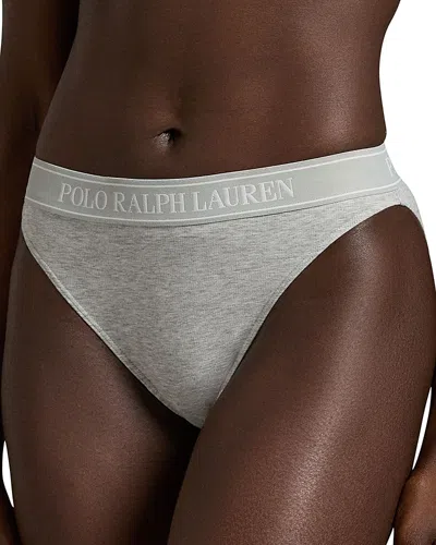 Polo Ralph Lauren High Waist Tanga Panties In Gray
