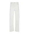 Polo Ralph Lauren Tailored Straight Leg Trousers Back Pockets In White