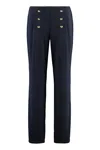 Polo Ralph Lauren Ralph Lauren High-waist Wide-leg Trousers In Blue