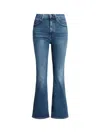 Polo Ralph Lauren High-waisted Flared Jeans With Cropped Leg And Vintage Wash In Blue