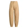Polo Ralph Lauren High-waisted Silk Pants In Beige