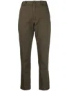 Polo Ralph Lauren High-waisted Slim-fit Trousers In 绿色