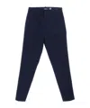 Polo Ralph Lauren High-waisted Slim-fit Trousers In Black