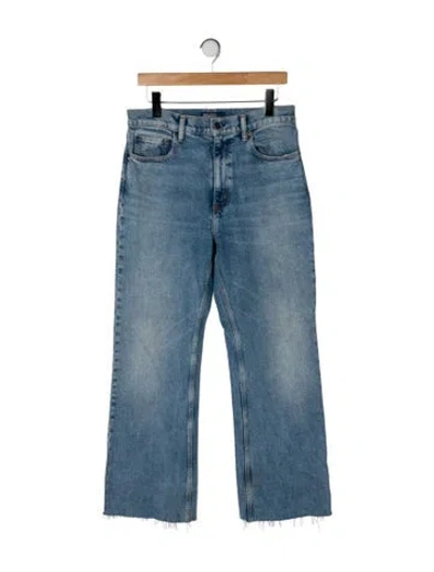 Pre-owned Polo Ralph Lauren High-rise Flared Jeans In Blue