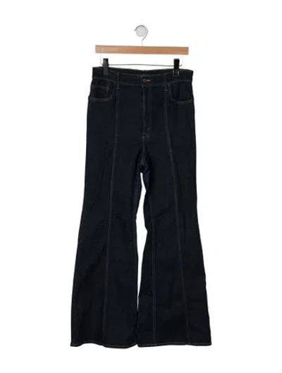 Pre-owned Polo Ralph Lauren High-rise Flared Jeans In Blue