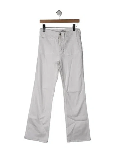 Pre-owned Polo Ralph Lauren High-rise Flared Jeans In Neutrals