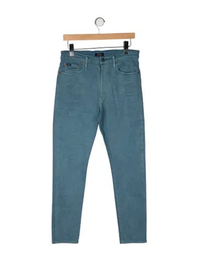 Pre-owned Polo Ralph Lauren High-rise Skinny Leg Jeans In Blue