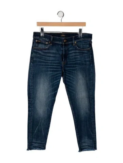Pre-owned Polo Ralph Lauren High-rise Skinny Leg Jeans In Blue