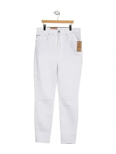 Pre-owned Polo Ralph Lauren High-rise Skinny Leg Jeans In Blue