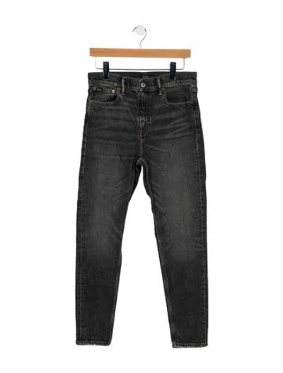 Pre-owned Polo Ralph Lauren High-rise Skinny Leg Jeans In Gray