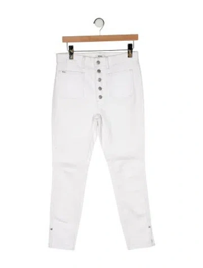 Pre-owned Polo Ralph Lauren High-rise Skinny Leg Jeans In White