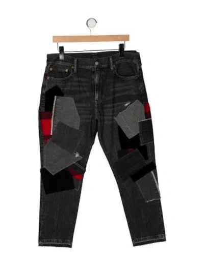 Pre-owned Polo Ralph Lauren High-rise Straight Leg Jeans In Black