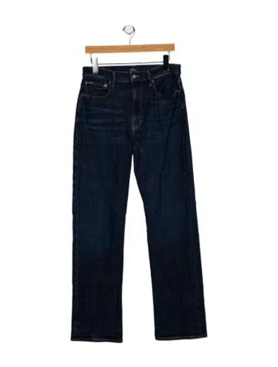 Pre-owned Polo Ralph Lauren High-rise Straight Leg Jeans In Blue
