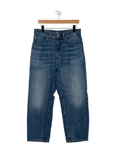 Pre-owned Polo Ralph Lauren High-rise Straight Leg Jeans In Blue