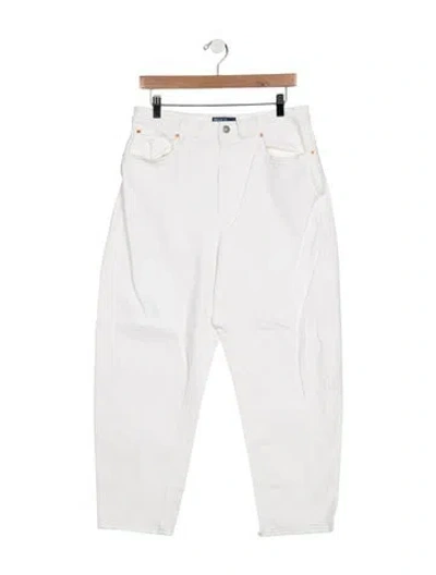 Pre-owned Polo Ralph Lauren High-rise Straight Leg Jeans In Blue