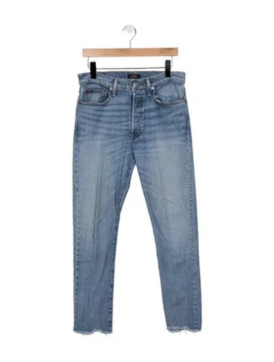 Pre-owned Polo Ralph Lauren High-rise Straight Leg Jeans In Blue