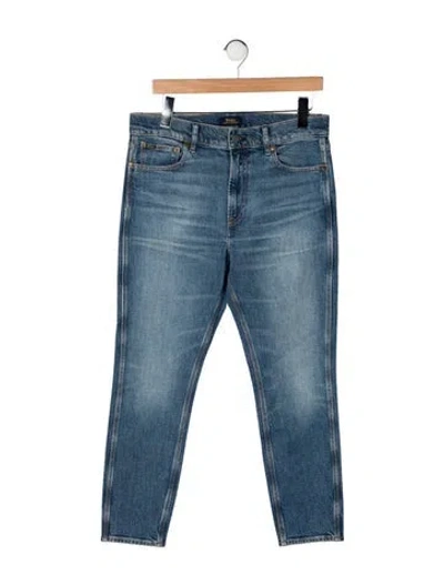 Pre-owned Polo Ralph Lauren High-rise Straight Leg Jeans In Blue