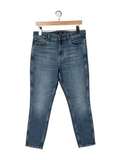 Pre-owned Polo Ralph Lauren High-rise Straight Leg Jeans In Blue