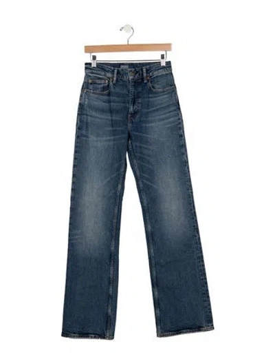 Pre-owned Polo Ralph Lauren High-rise Straight Leg Jeans In Blue