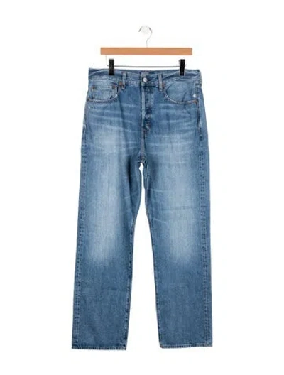 Pre-owned Polo Ralph Lauren High-rise Straight Leg Jeans In Blue