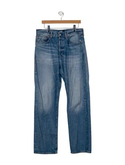 Pre-owned Polo Ralph Lauren High-rise Wide Leg Jeans In Blue