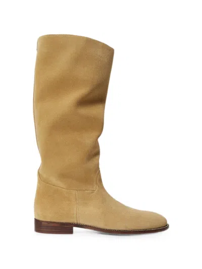 Polo Ralph Lauren High-top Suede Boots In Brown