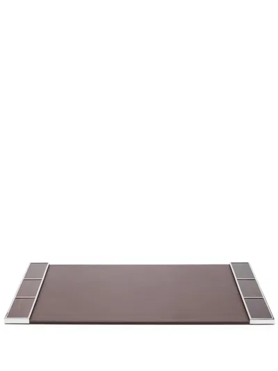 Polo Ralph Lauren Hilding Leather Desk Blotter In Brown