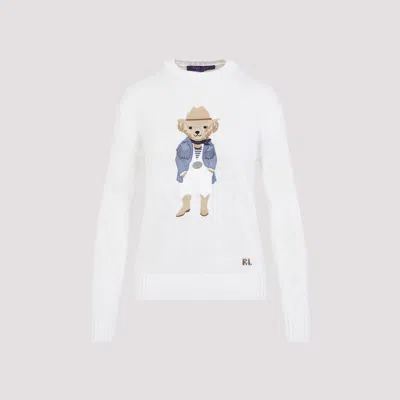 Polo Ralph Lauren Hmpt Sp Bear Pullover In Cream