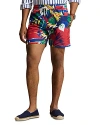 Polo Ralph Lauren Hoffman Print 5.75 Swim Trunks In Deco Tropical Seascape