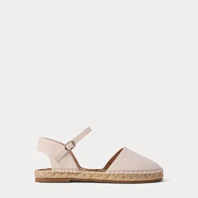 Polo Ralph Lauren Kids' Holbrook Canvas Espadrille In Cream