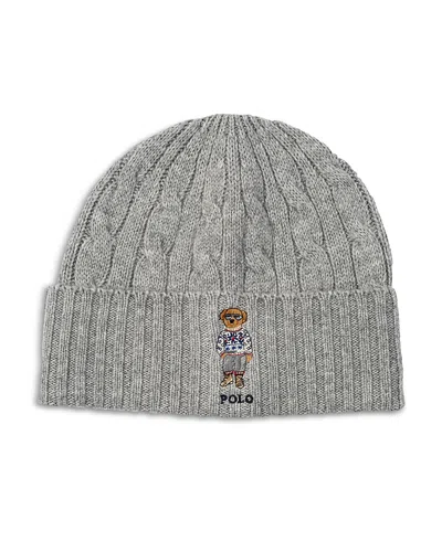 Polo Ralph Lauren Men's Holiday Bear Cable Beanie In Andover