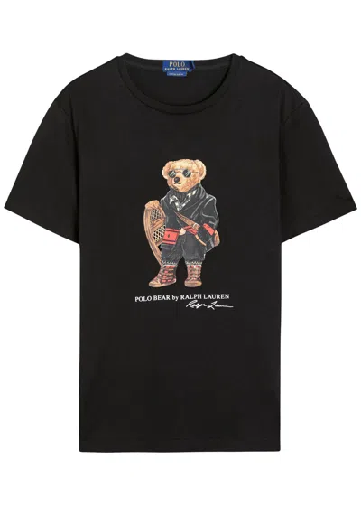POLO RALPH LAUREN POLO RALPH LAUREN HOLIDAY BEAR PRINTED COTTON T-SHIRT