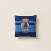 Polo Ralph Lauren Home Denim Polo Bear Throw Pillow In Blue