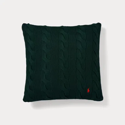 Polo Ralph Lauren Home Hanley Cable-knit Throw Pillow In Green