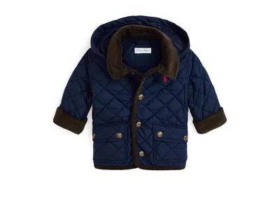 Polo Ralph Lauren Kids' Hooded Barn Jacket (infant) Boy's Coat Newport Navy : 12 Months, Polyester In Blue