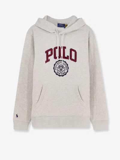Polo Ralph Lauren Hooded Cotton Blend Sweatshirt In Multi
