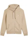 Polo Ralph Lauren Hooded Cotton-blend Sweatshirt In Neutral