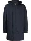 Polo Ralph Lauren Hooded Down-filled Coat In Blue