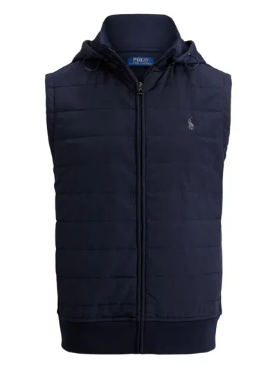 Polo Ralph Lauren Hooded Gilet In Blue