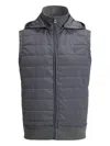 Polo Ralph Lauren Hooded Gilet In Gray