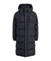 Polo Ralph Lauren Hooded Insulated Bomber Coat In Blue