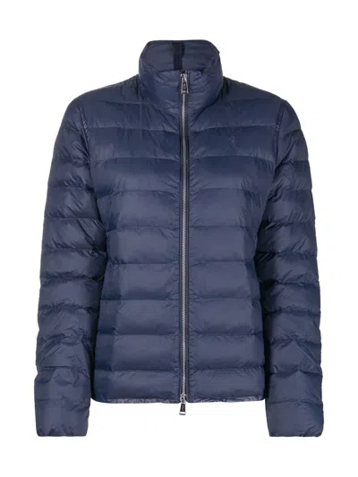 Polo Ralph Lauren Hooded Insulated Coat In Blue