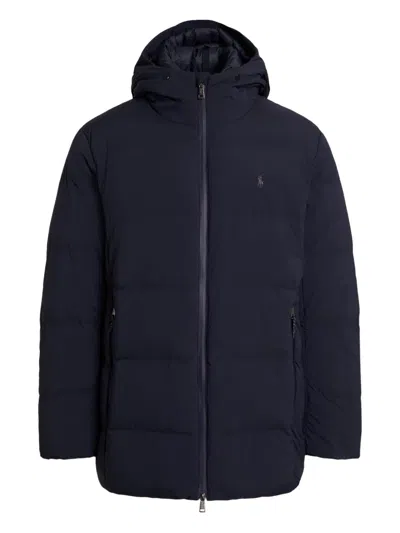 Polo Ralph Lauren Hooded Insulated Coat In Blue