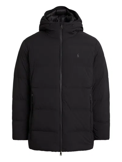 Polo Ralph Lauren Hooded Insulated Jacket In Black