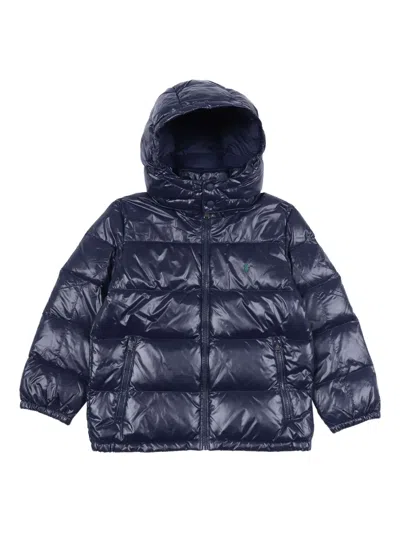 Polo Ralph Lauren Padded Hooded Jacket In Blue