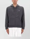 Polo Ralph Lauren Hooded Knitwear Featuring Front Pockets In Gray